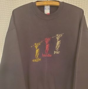 Golf Themed Embroidered Sweatshirt